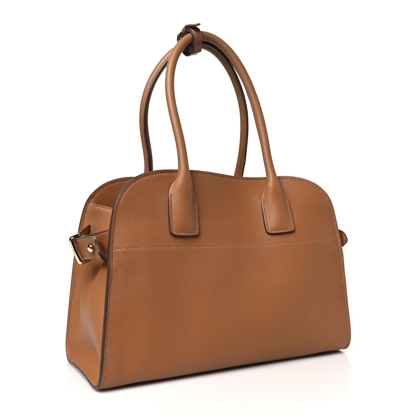 Soft Grain Calfskin Medium Tote Bag Caramel