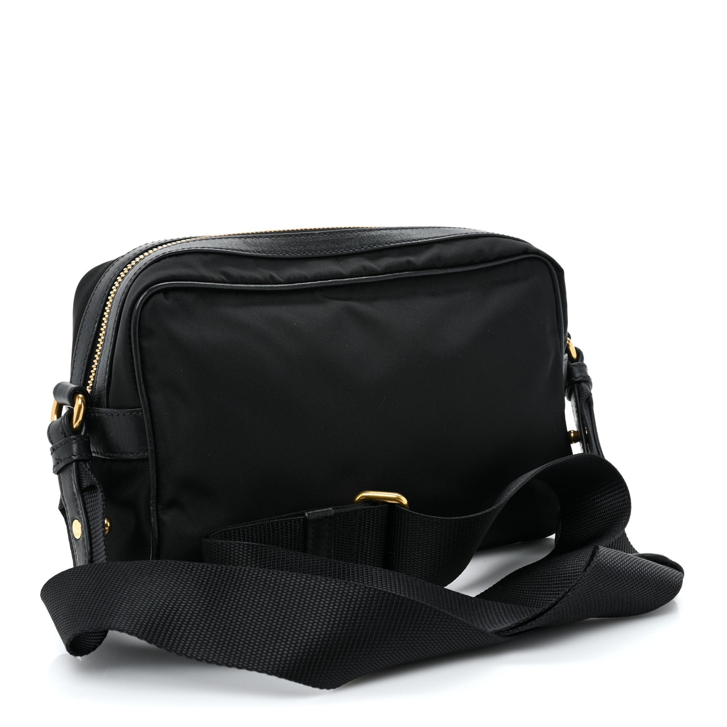 Tessuto Nylon Soft Calf Camera Bag Black