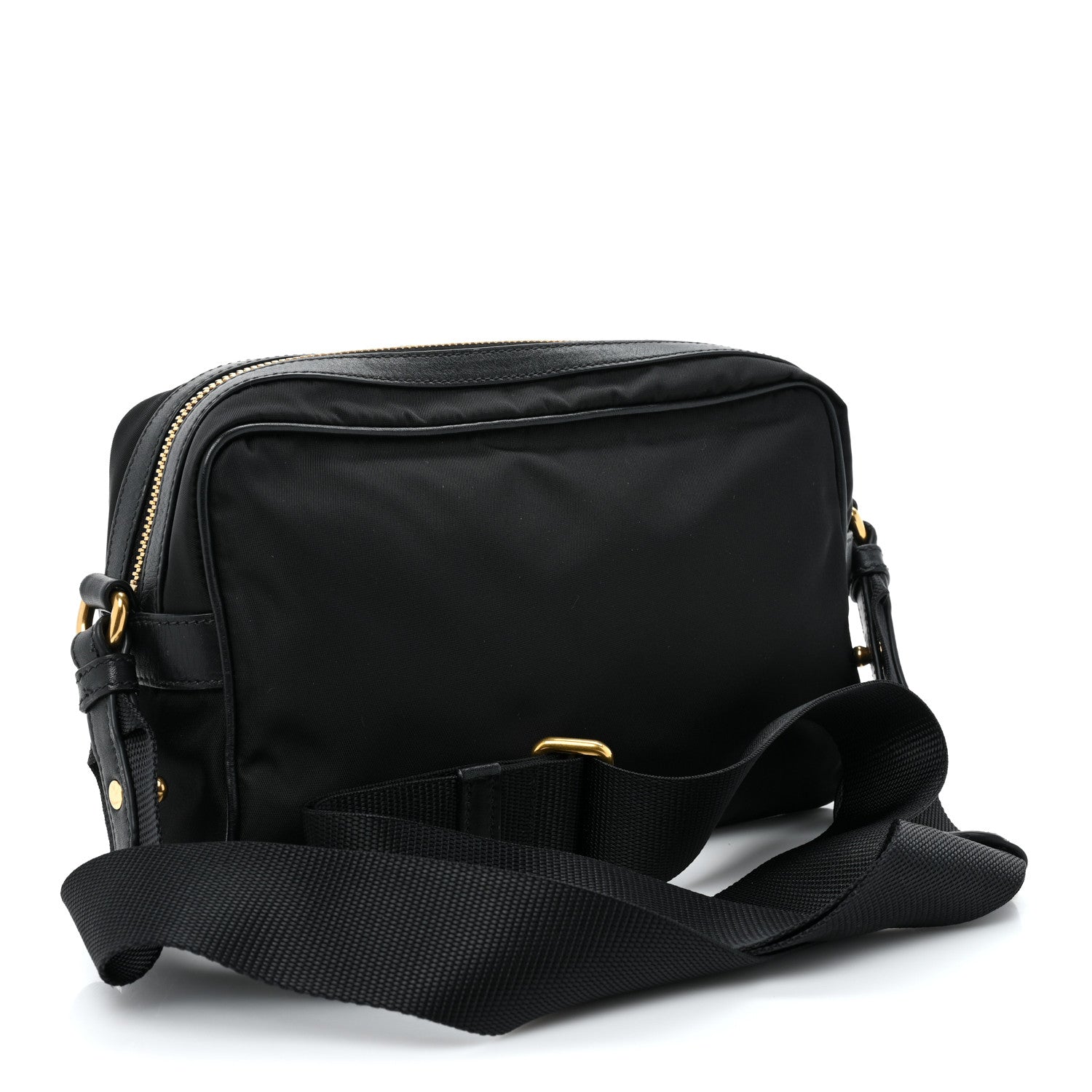 Prada Tessuto Nylon Soft Calf Camera Bag Black 2 of 8