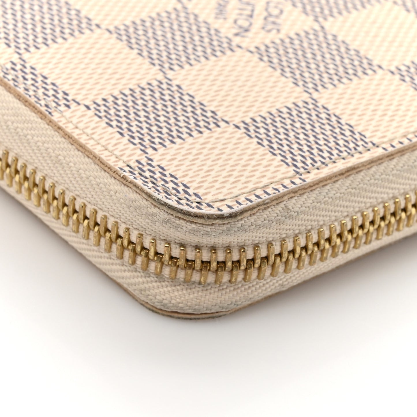 Damier Azur Clemence Wallet Rose Ballerine