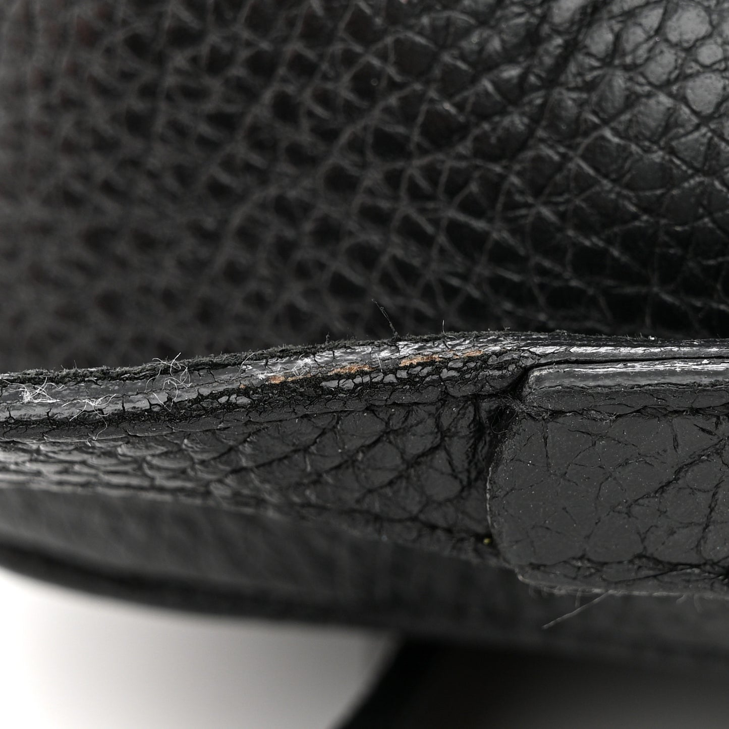 Pebbled Calfskin Small Soho Disco Bag Black