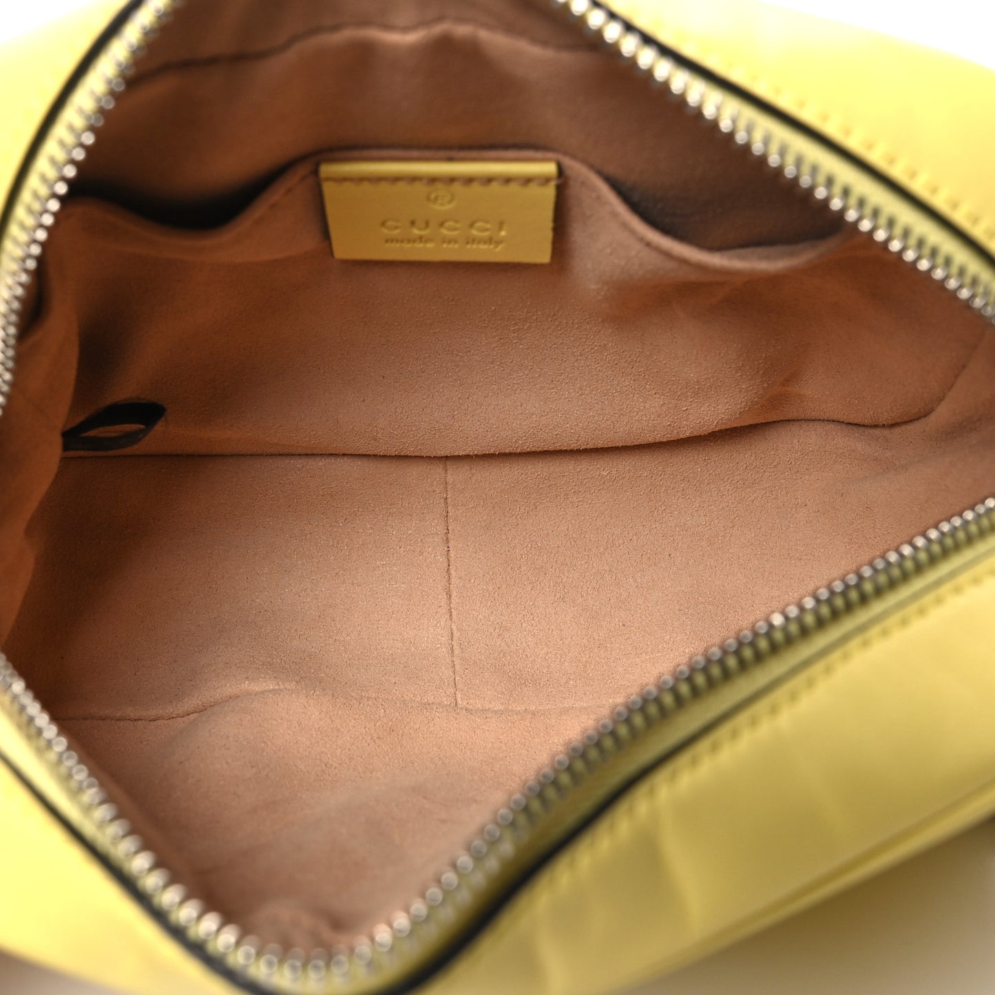 Calfskin Matelasse Mini GG Marmont Chain Shoulder Bag Banana