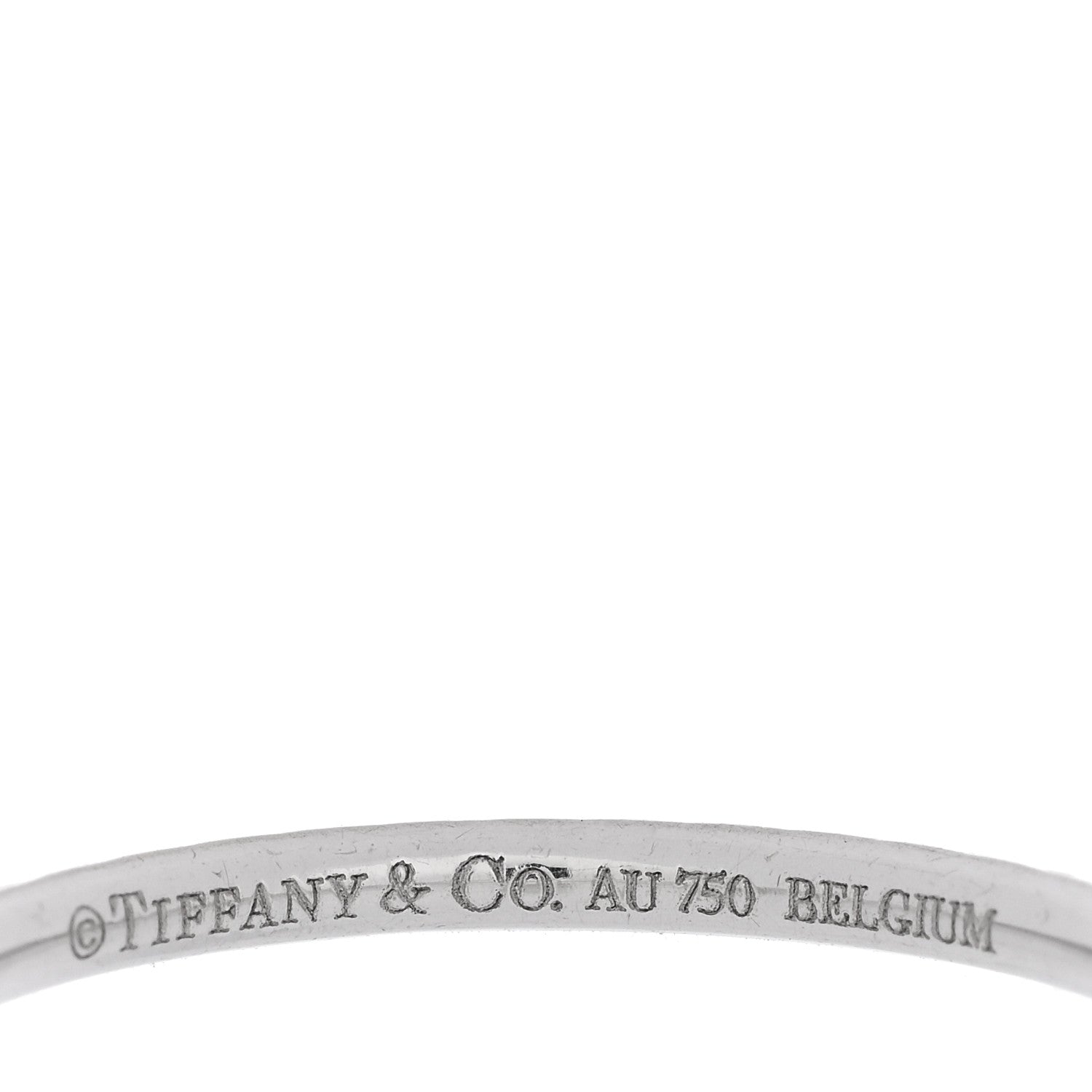 Tiffany Platinum Diamond Metro Full Eternity Band Ring 49 5 4 of 4