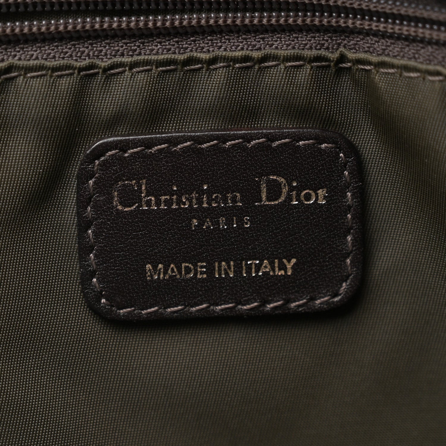 Christian Dior Nylon Cannage Shopper Tote Brown 6 of 14