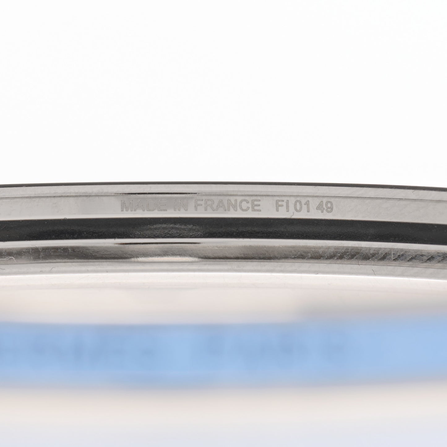 Enamel Printed Extra Narrow Bracelet 70 Bleu Polaire