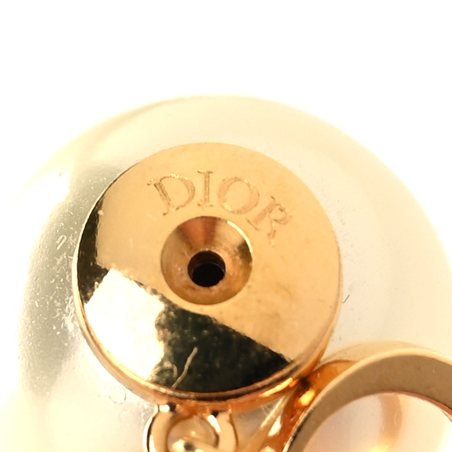 Pearl Mise En Dior Logo Tribal Earrings