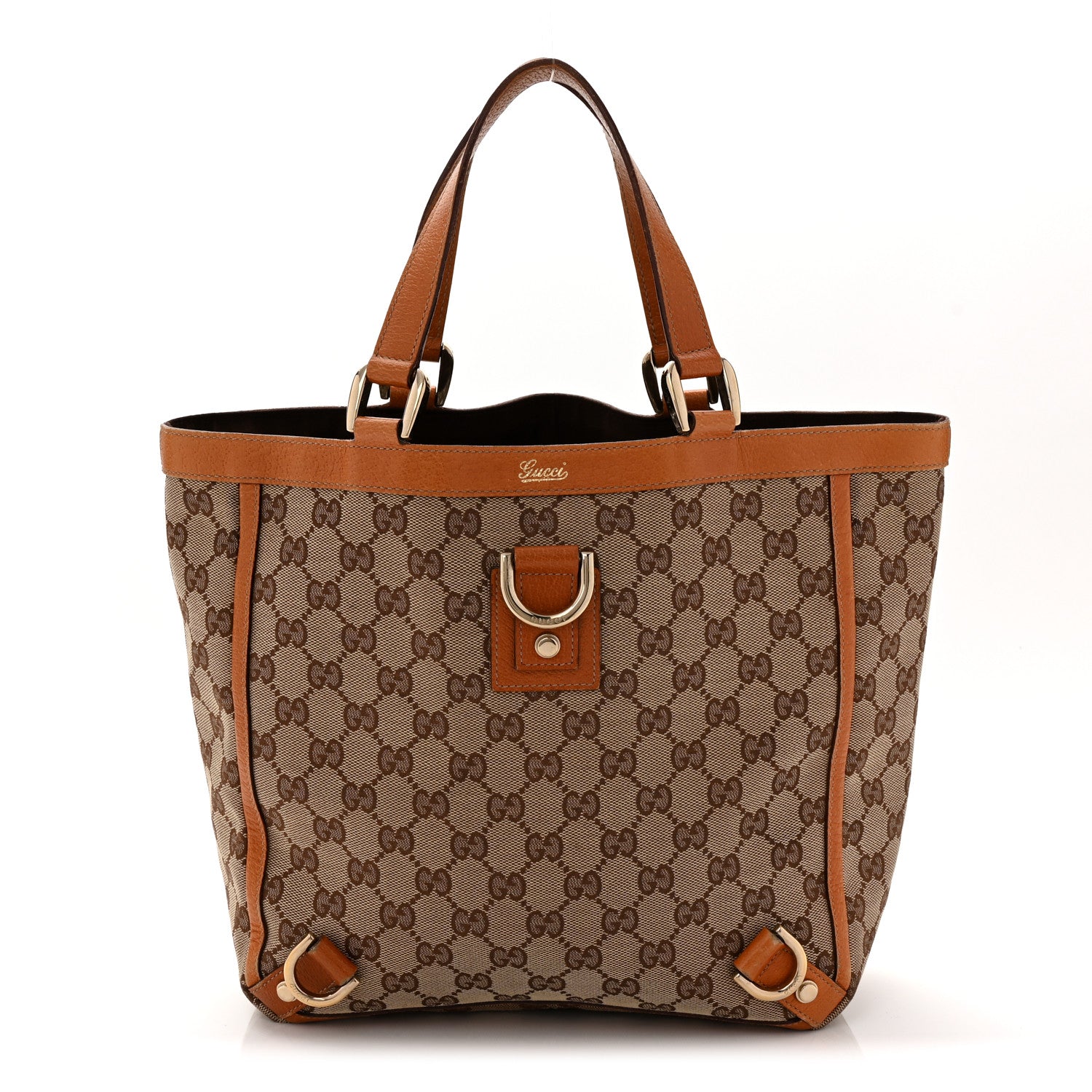 Gucci Monogram Small Abbey Tote Brown 1776315 – FASHIONPHILE