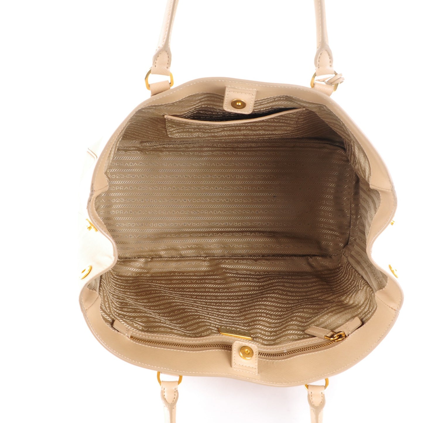 Saffiano Lux Large Tote Sabbia