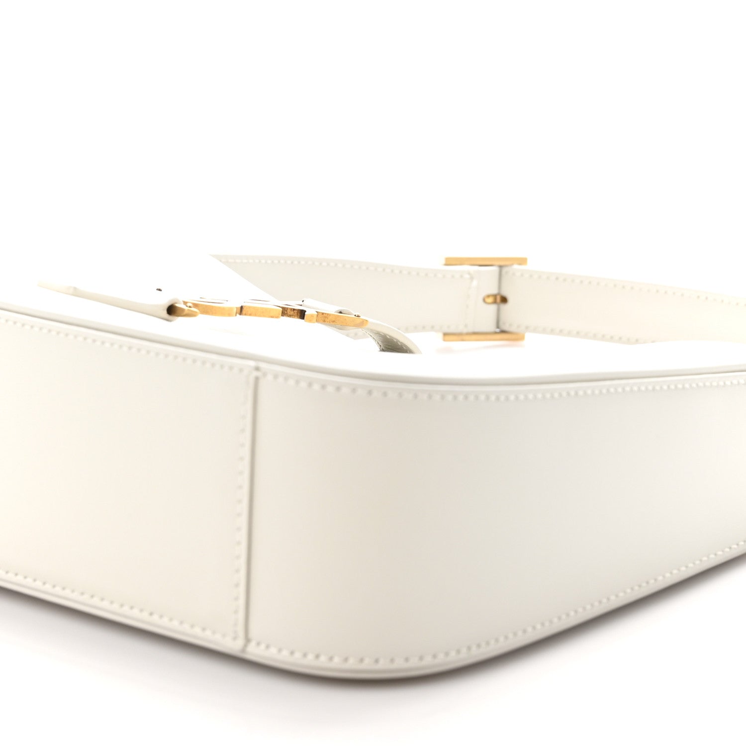 Saint Laurent Smooth Calfskin Le 5 A 7 Hobo Blanc Vintage 10 of 11