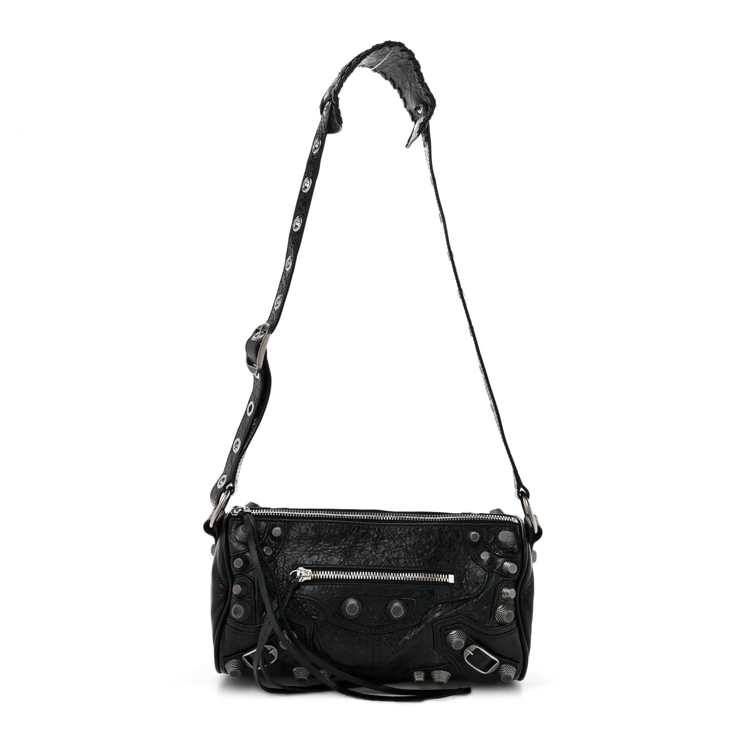 Agneau Arena Le Cagole Cylinder Bag Black