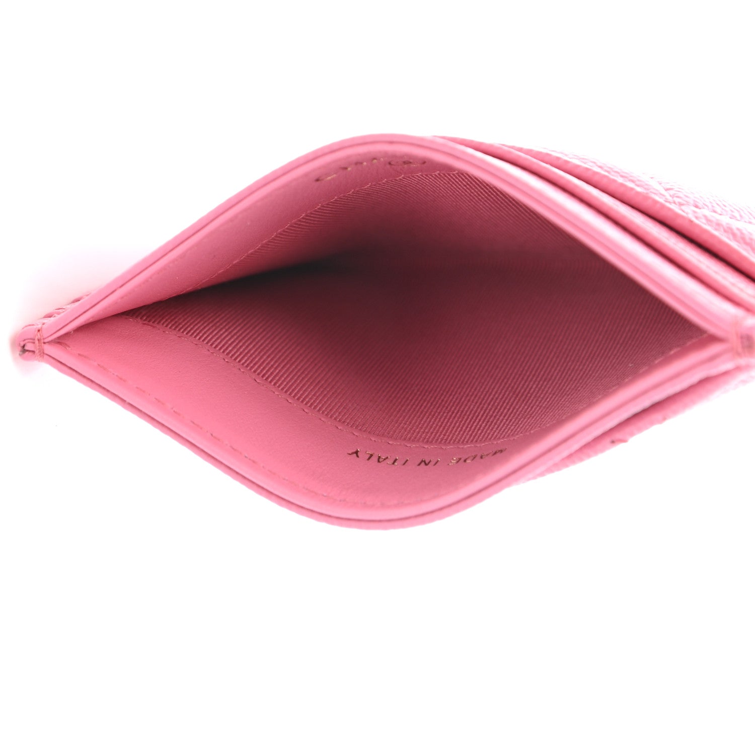 Chanel Caviar Quilted Card Holder Pink 5 of 9