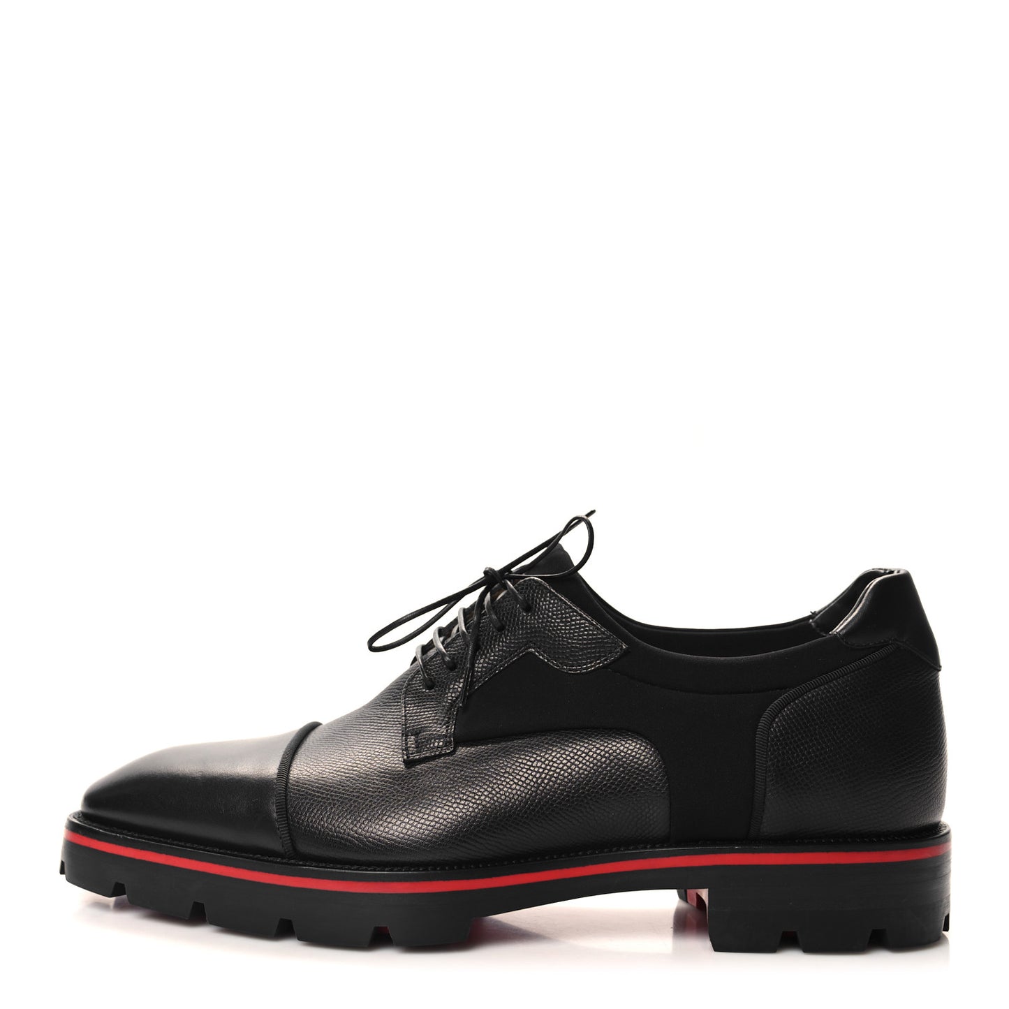 Smooth Textured Calfskin Mika Sky Mens Flats 40.5 Black