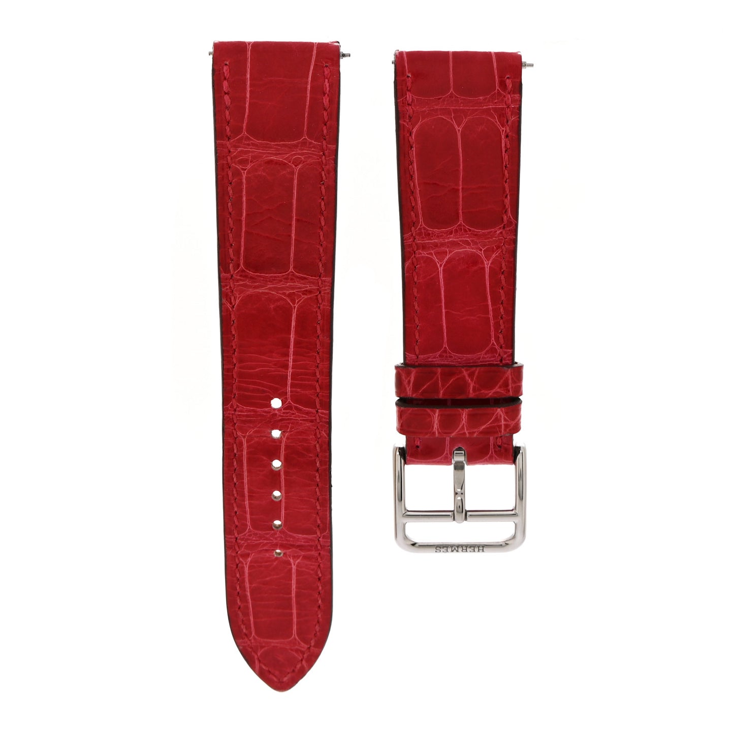 Alligator Heure H Hour Watch 30mm Strap Framboise