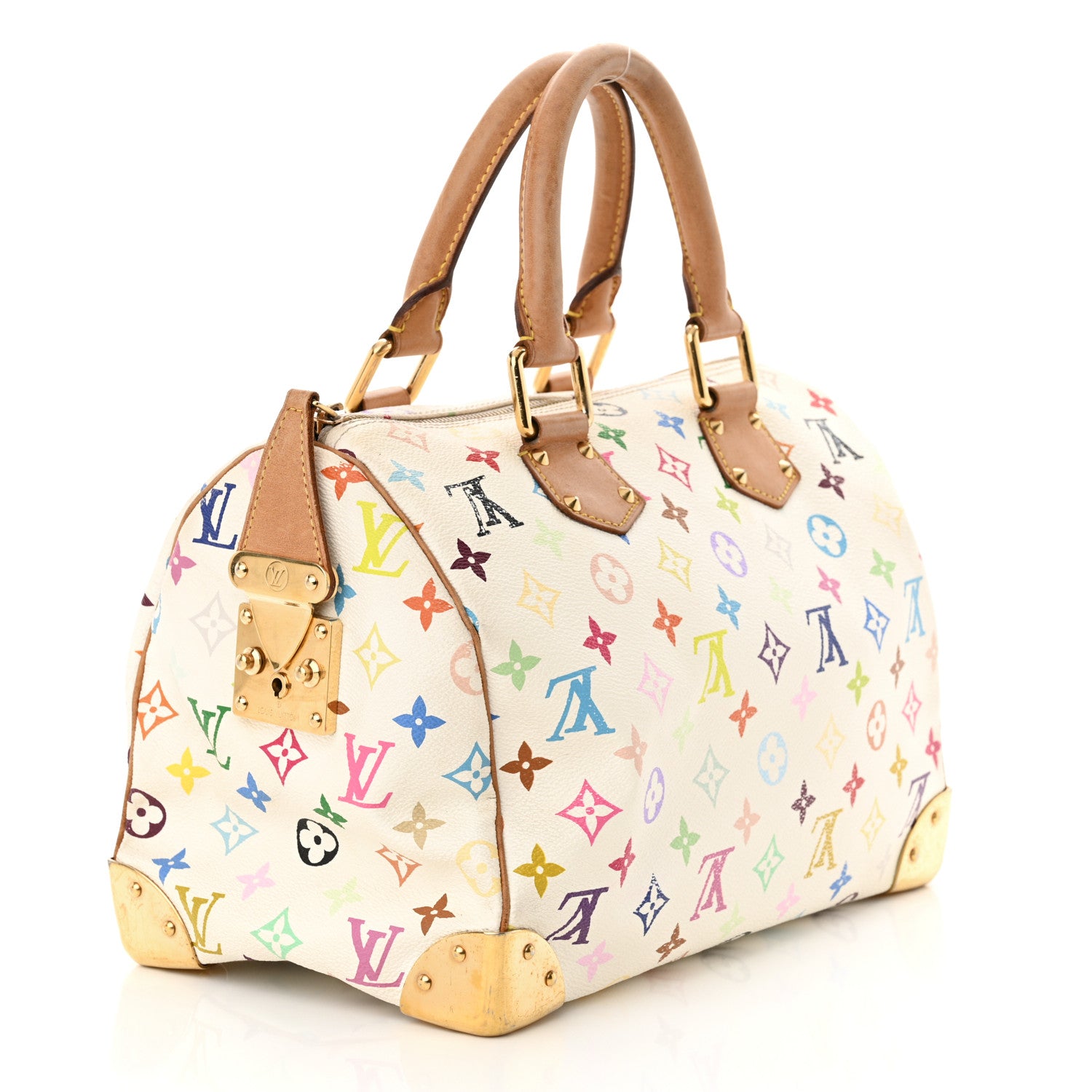 Louis Vuitton Monogram Multicolor Speedy 30 White 3 of 14
