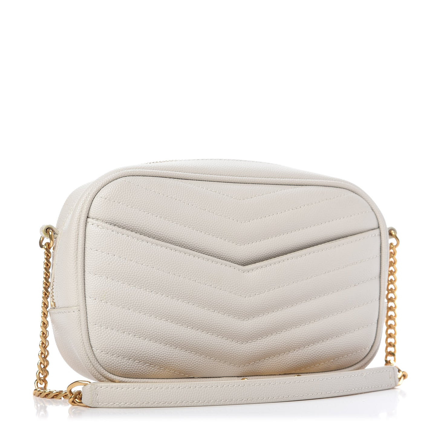 Grain De Poudre Matelasse Monogram Mini Lou Camera Bag Crema Soft