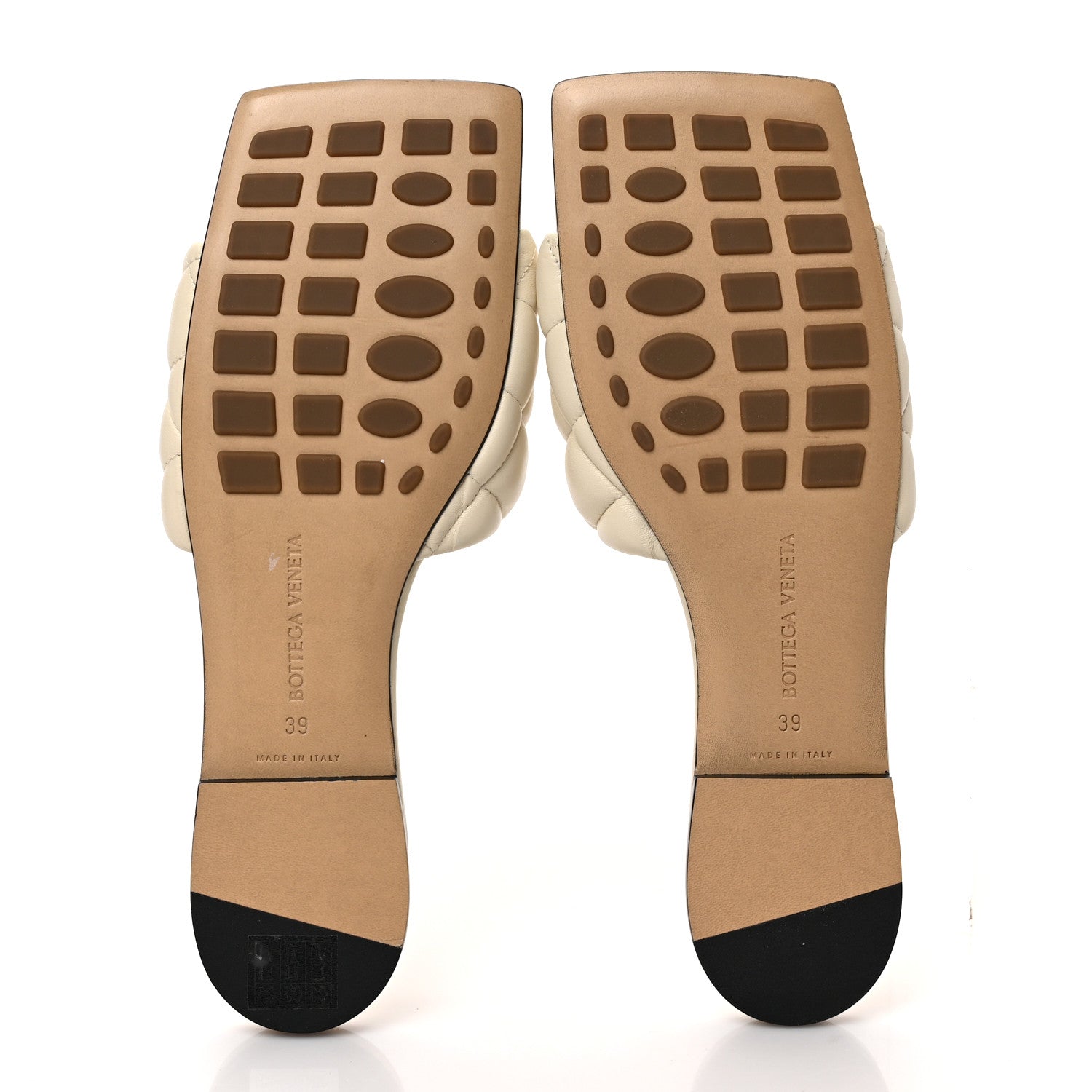 Bottega Veneta Nappa Matelasse Padded Flat Sandals 39 Sea Salt 5 of 8