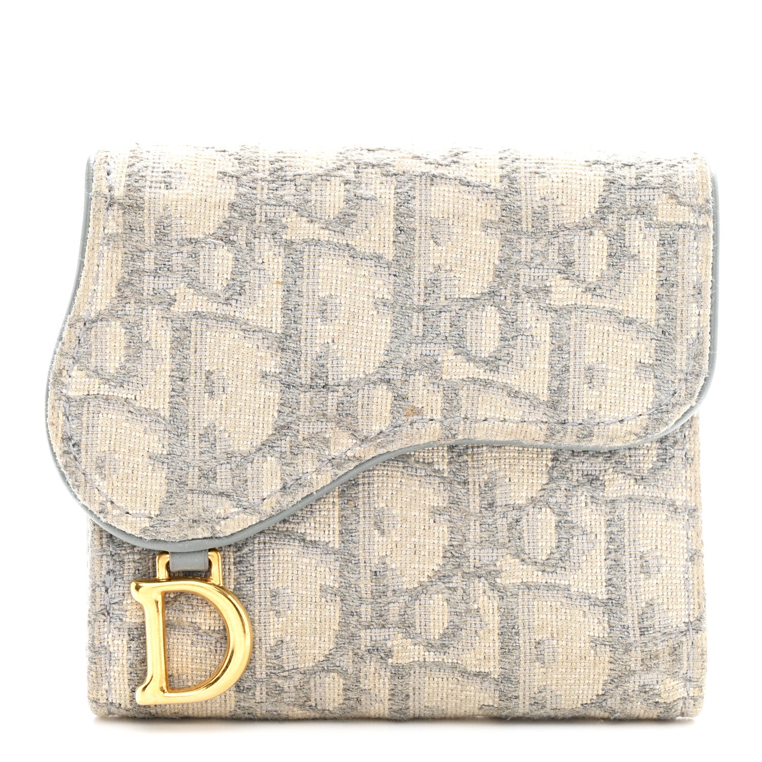 Christian Dior Oblique Saddle Lotus Wallet Grey 1833566 – FASHIONPHILE