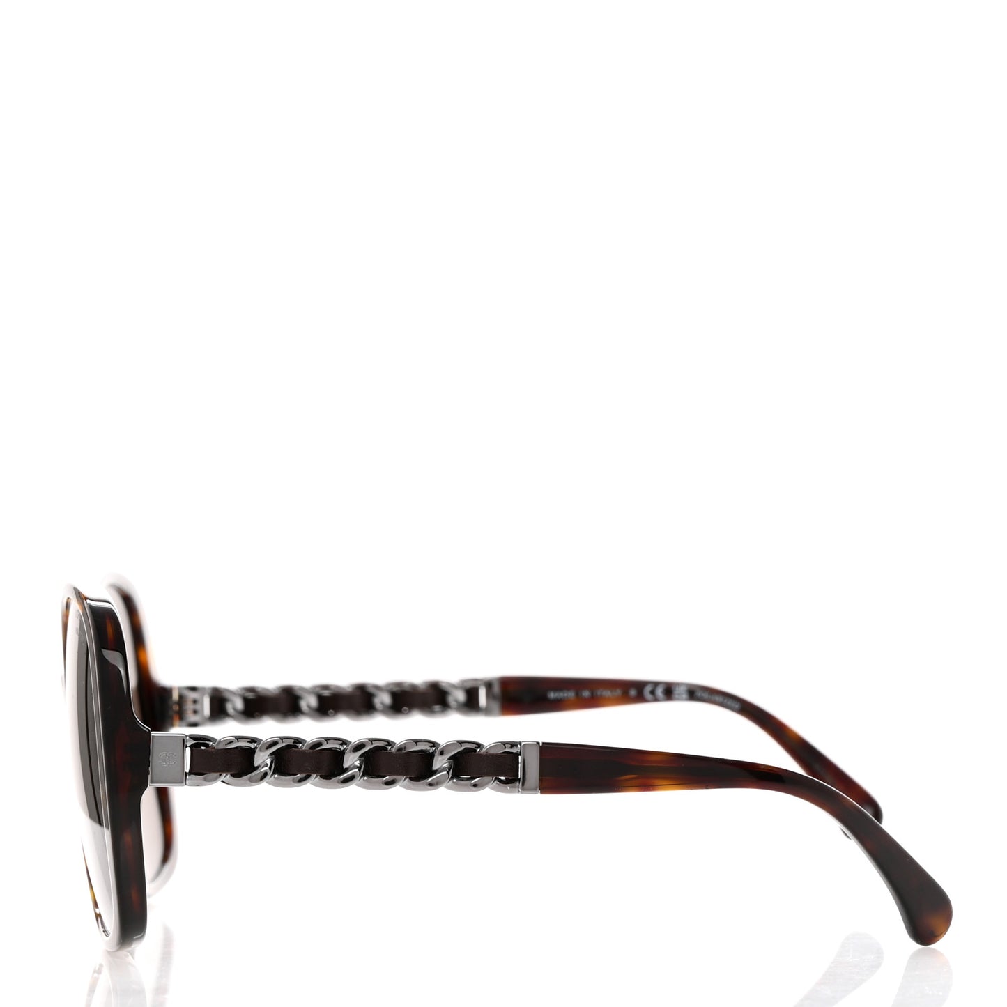 Acetate Chain Sunglasses 5470-Q-A Dark Havana