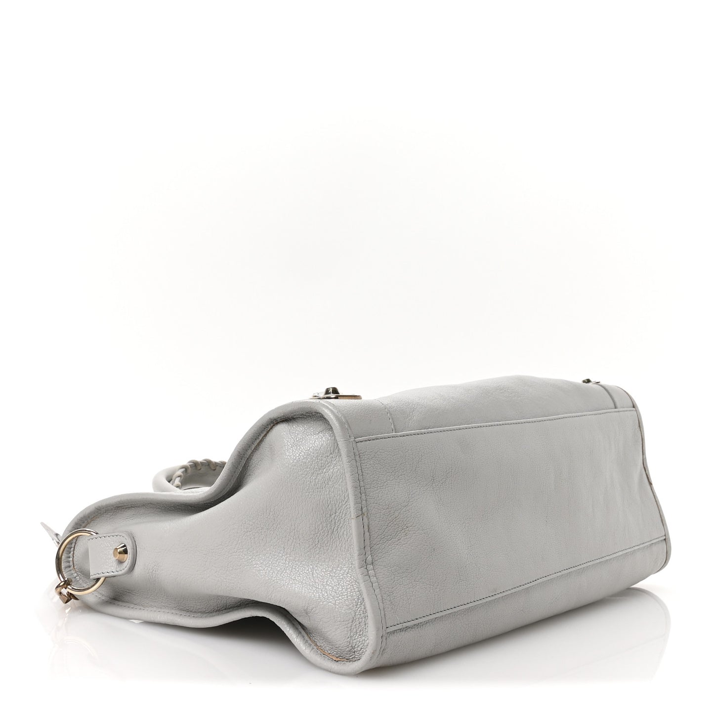 Chevre Gold Metallic Edge Hardware City Gris Glace