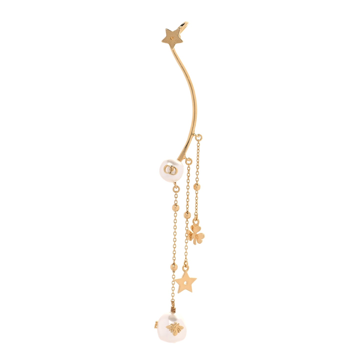 Pearl Shiny-D Earring Gold