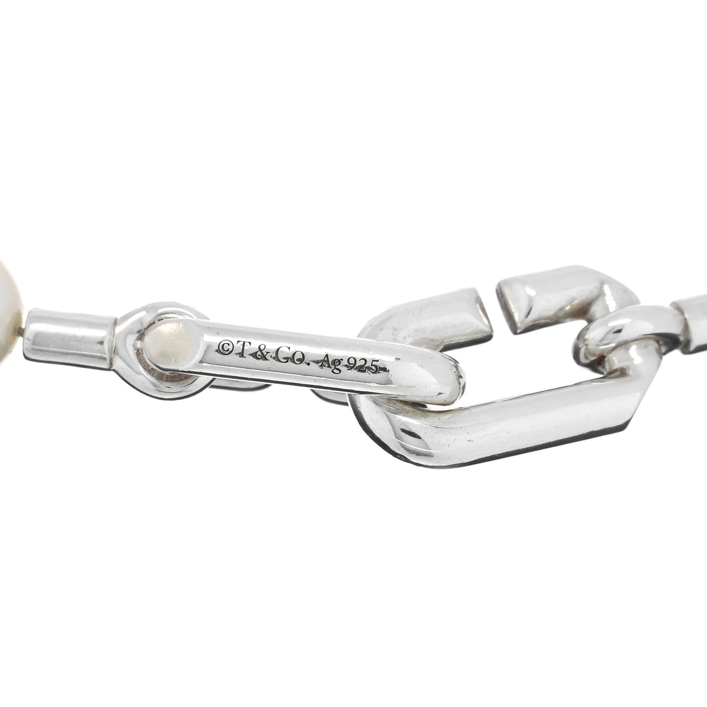 Sterling Silver Pearl 7-8mm HardWear Bracelet