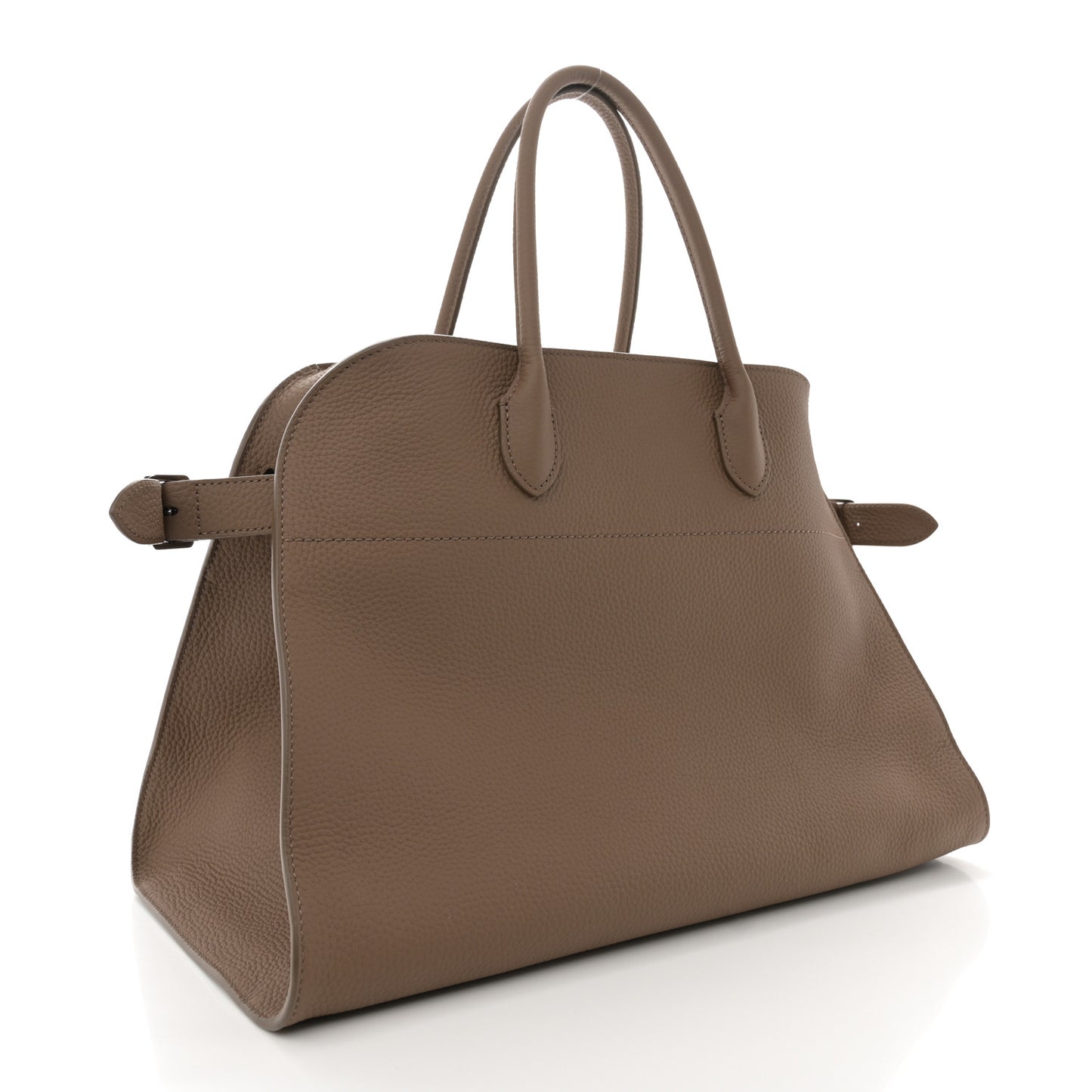 Matte Grained Calfskin Soft Margaux 15 Taupe