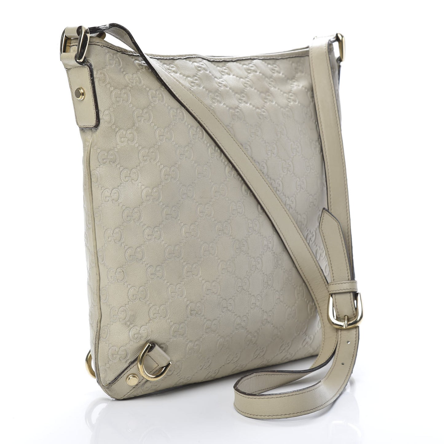 Guccissima Abbey Messenger Bag Off White