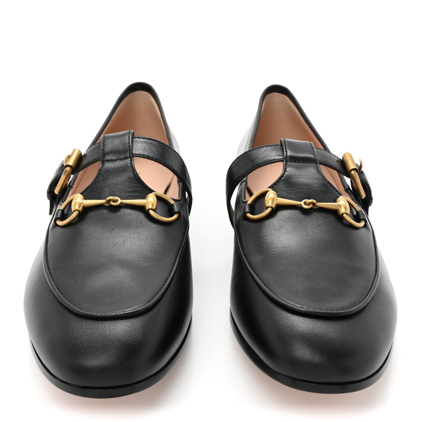 Malaga Kid Womens Horsebit Buckle Strap Loafers 40 Black
