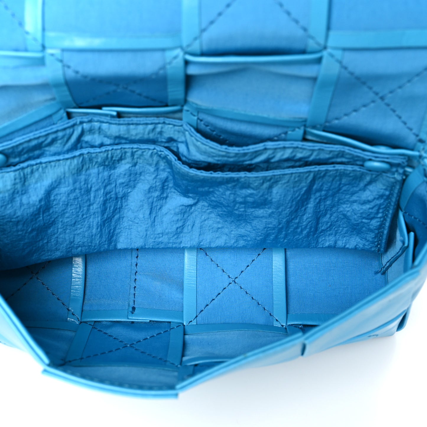 Paper Calfskin Intrecciato Cassette Belt Bag Pool