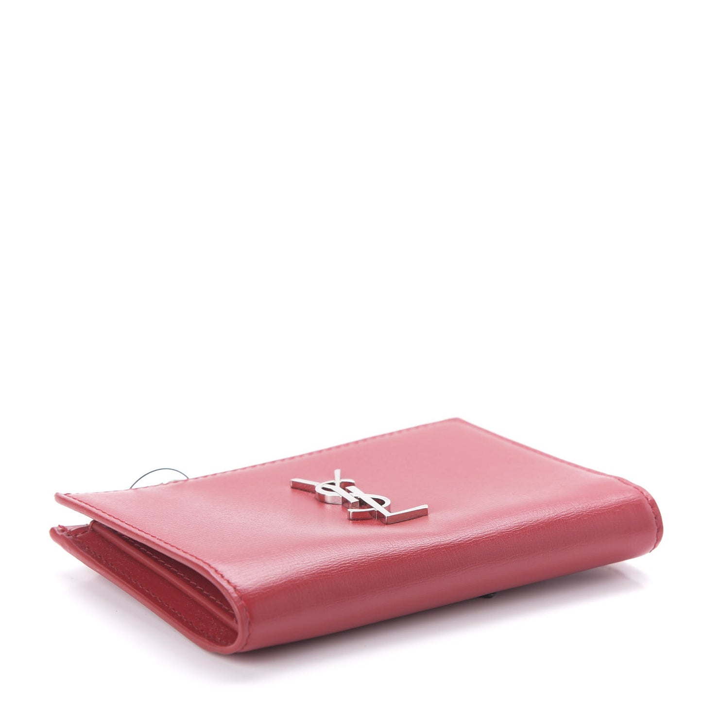 Smooth Calfskin Monogram Zipped Two-Part Wallet Red
