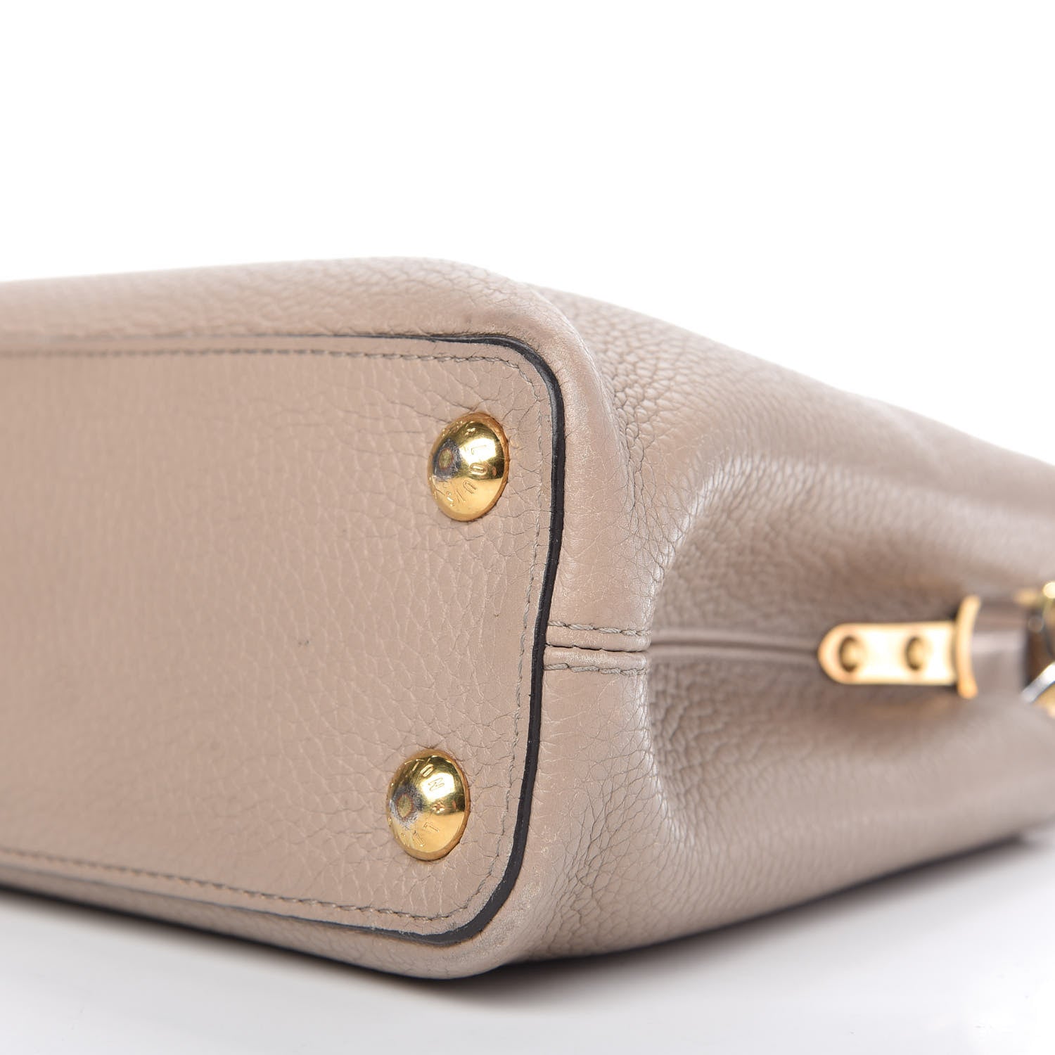 Louis Vuitton Taurillon Capucines BB Galet 7 of 13