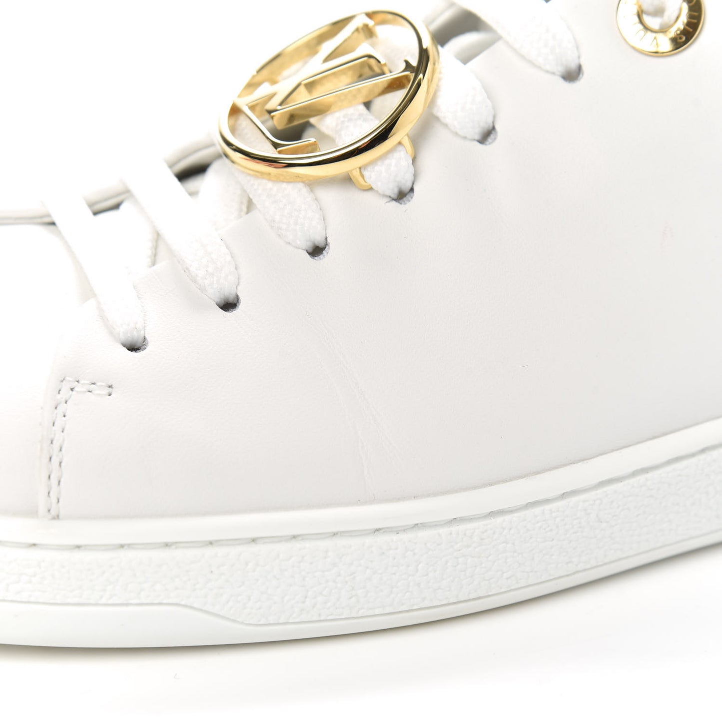 Calfskin Frontrow Sneakers 37 White