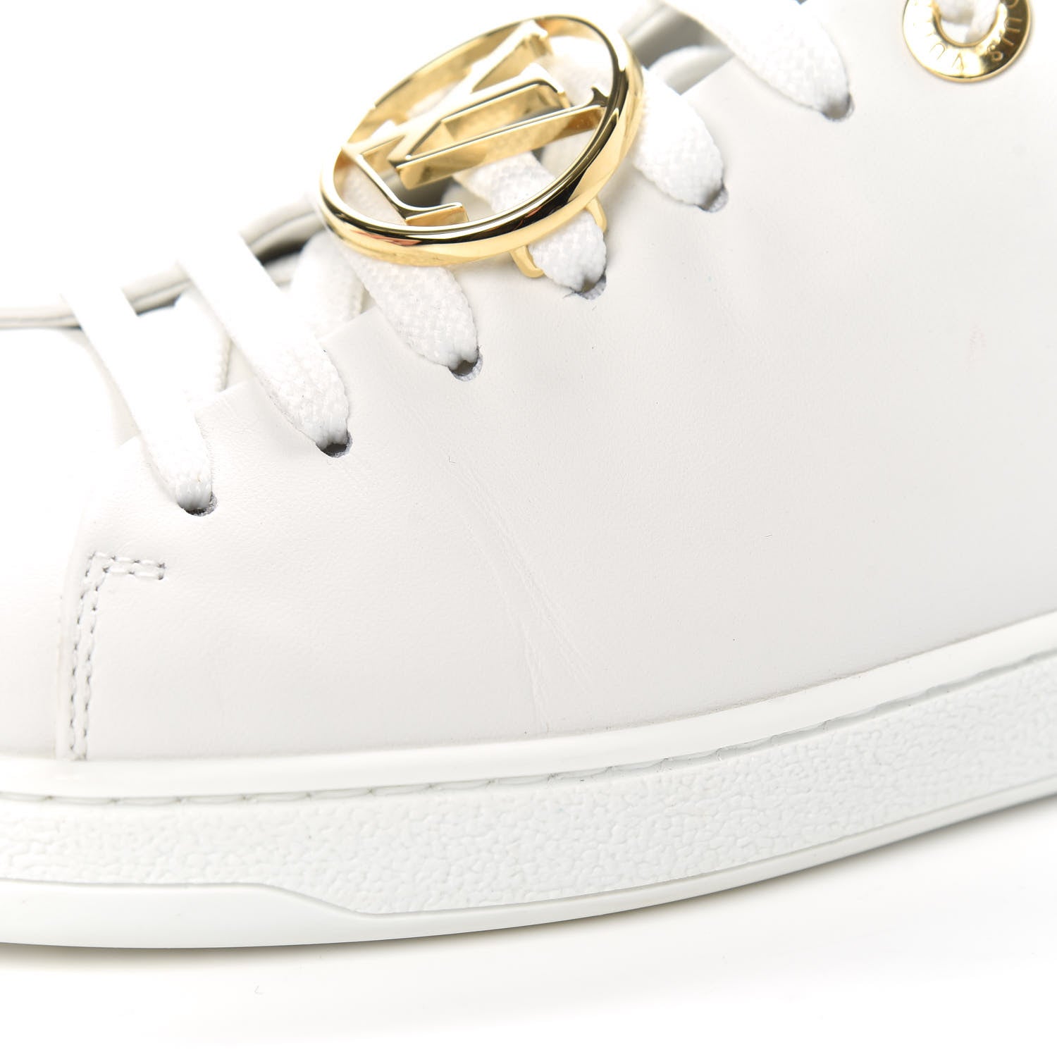 Louis Vuitton Calfskin Frontrow Sneakers 37 White 11 of 12