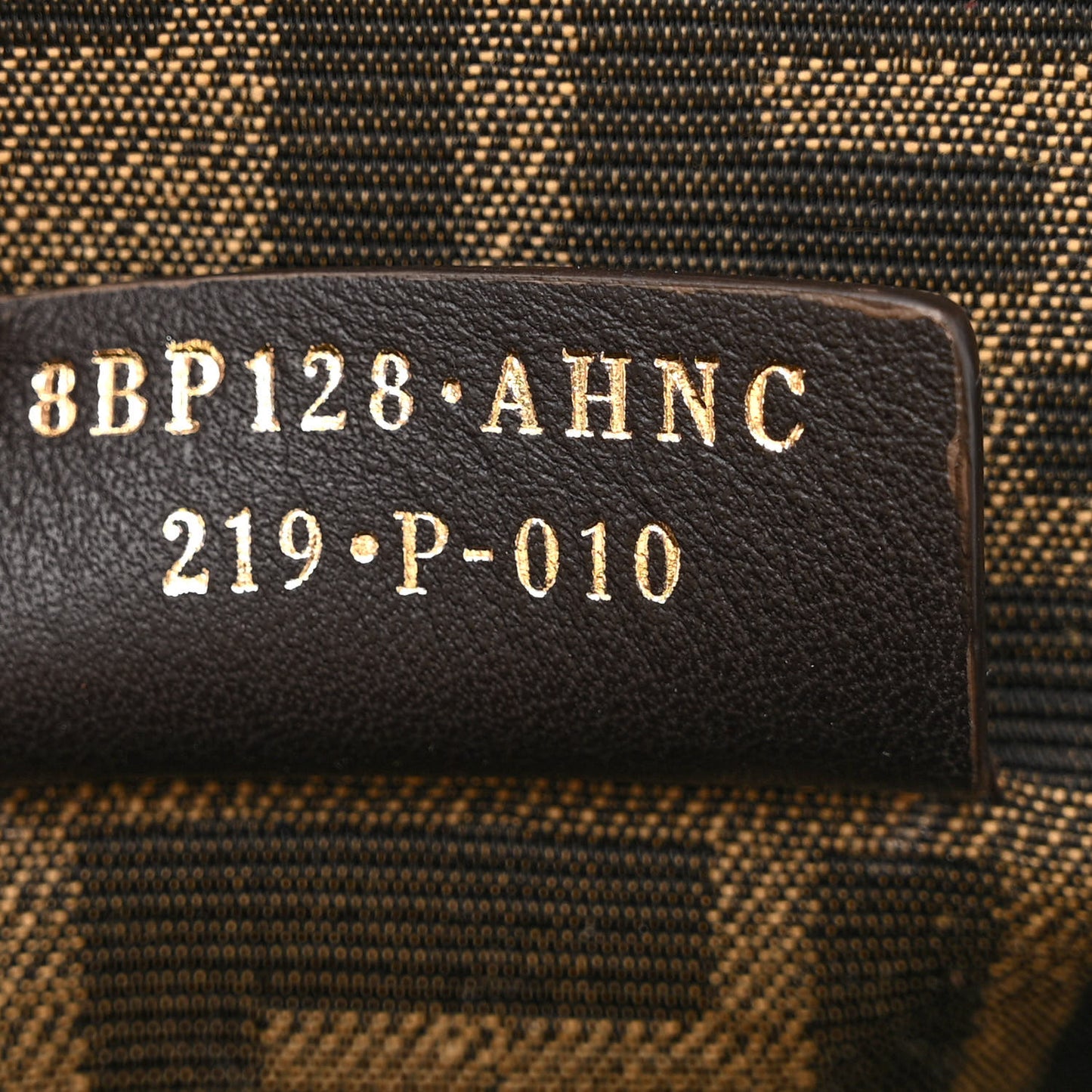 Shiny Nappa Large Fendi First Brown