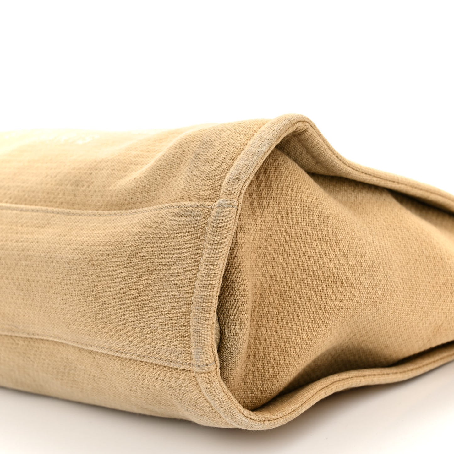 Canvas Small Deauville Tote Beige Black