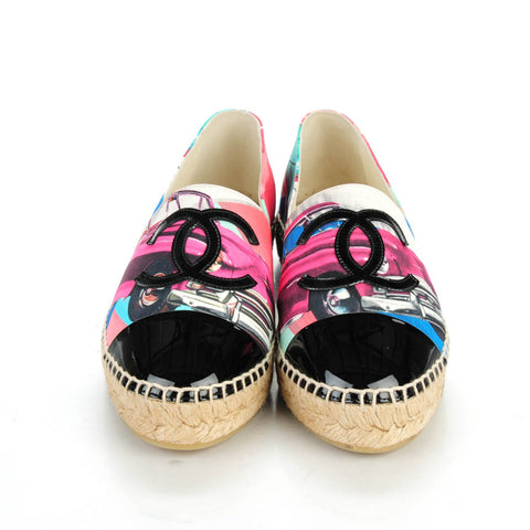 Fabric Patent CC Espadrilles 37 Multicolor Black