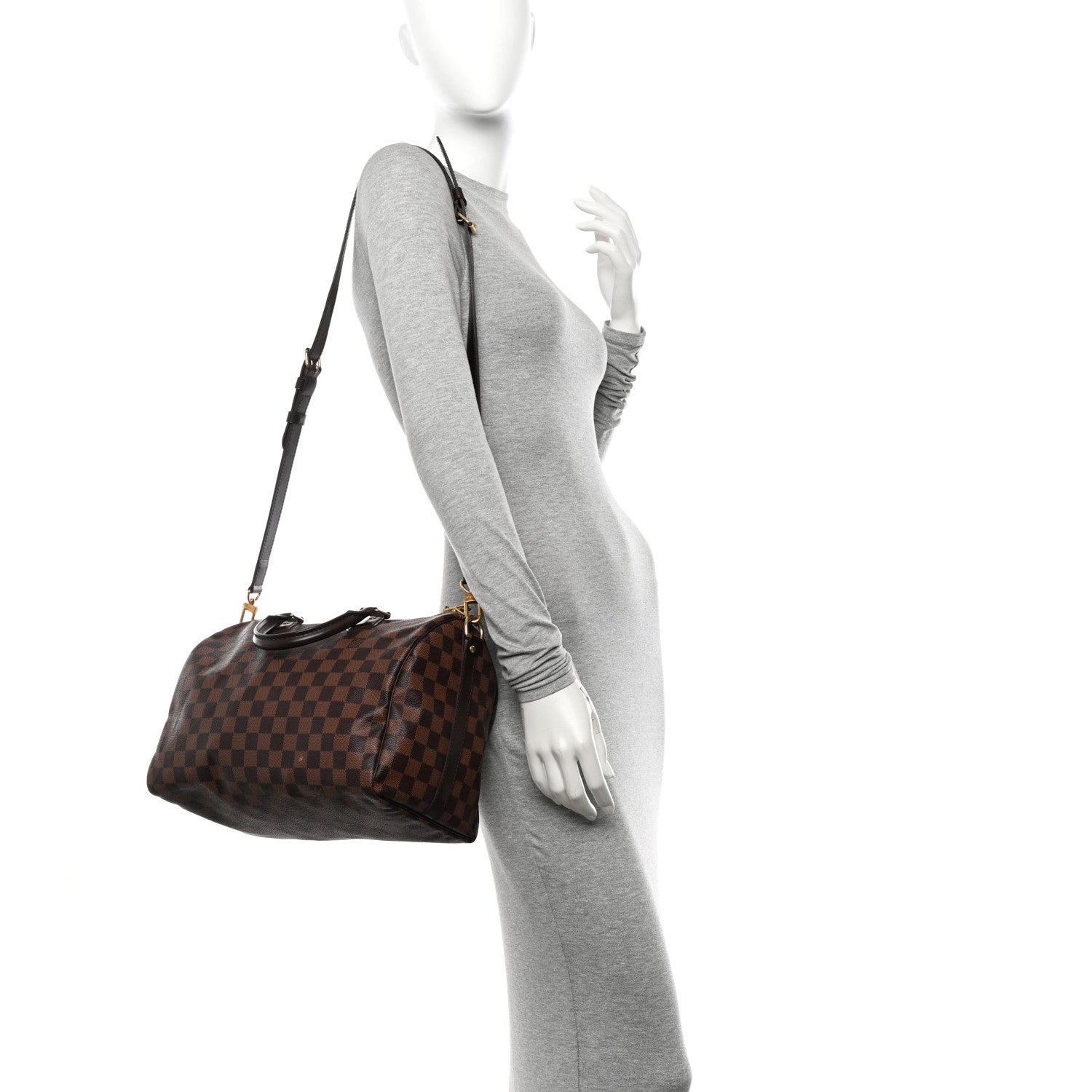 Louis Vuitton Damier Ebene Speedy Bandouliere 30 2 of 12