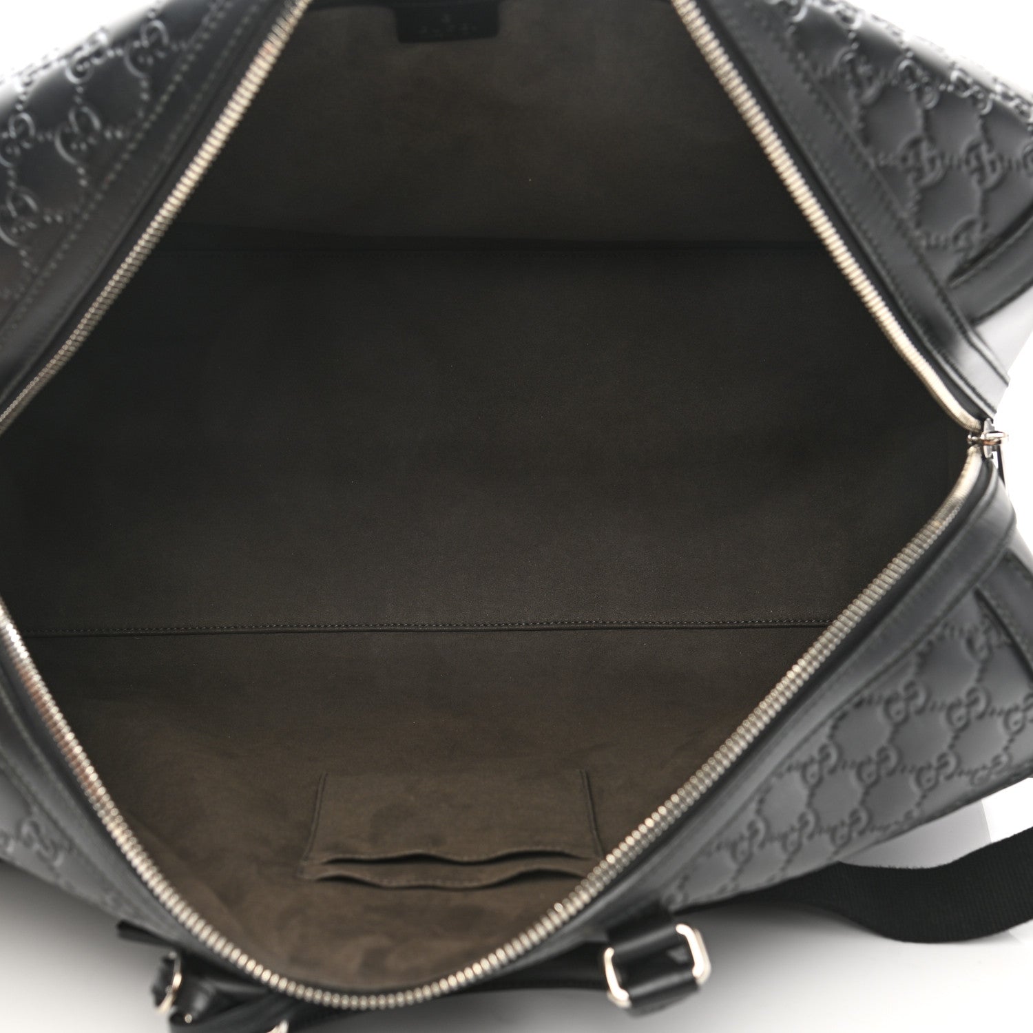 Gucci Guccissima Signature Medium Duffle Black 4 of 9