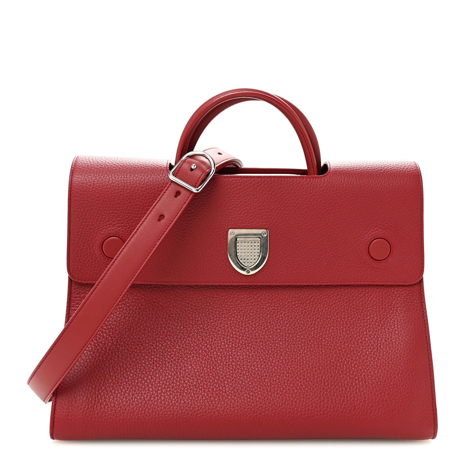 Christian Dior Bullcalf Large Diorever Flap Red 1892082 – FASHIONPHILE