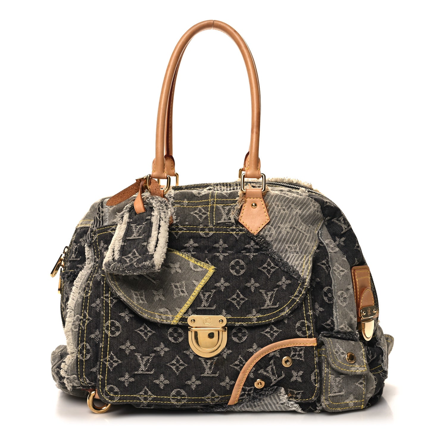 Denim Patchwork Bowly Black