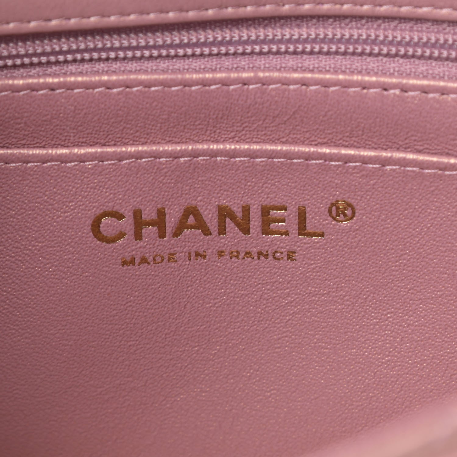 Chanel Iridescent Lambskin Quilted Mini Top Handle Rectangular Flap Pink 6 of 11
