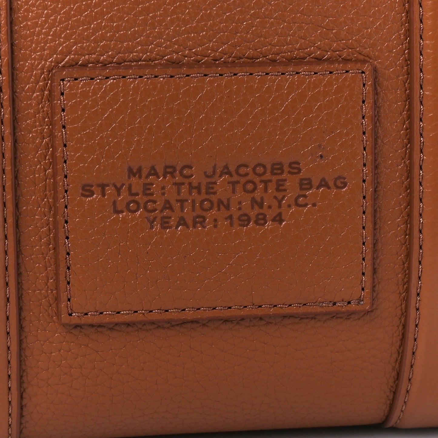 Grained Calfskin Small The Tote Bag Argan Oil