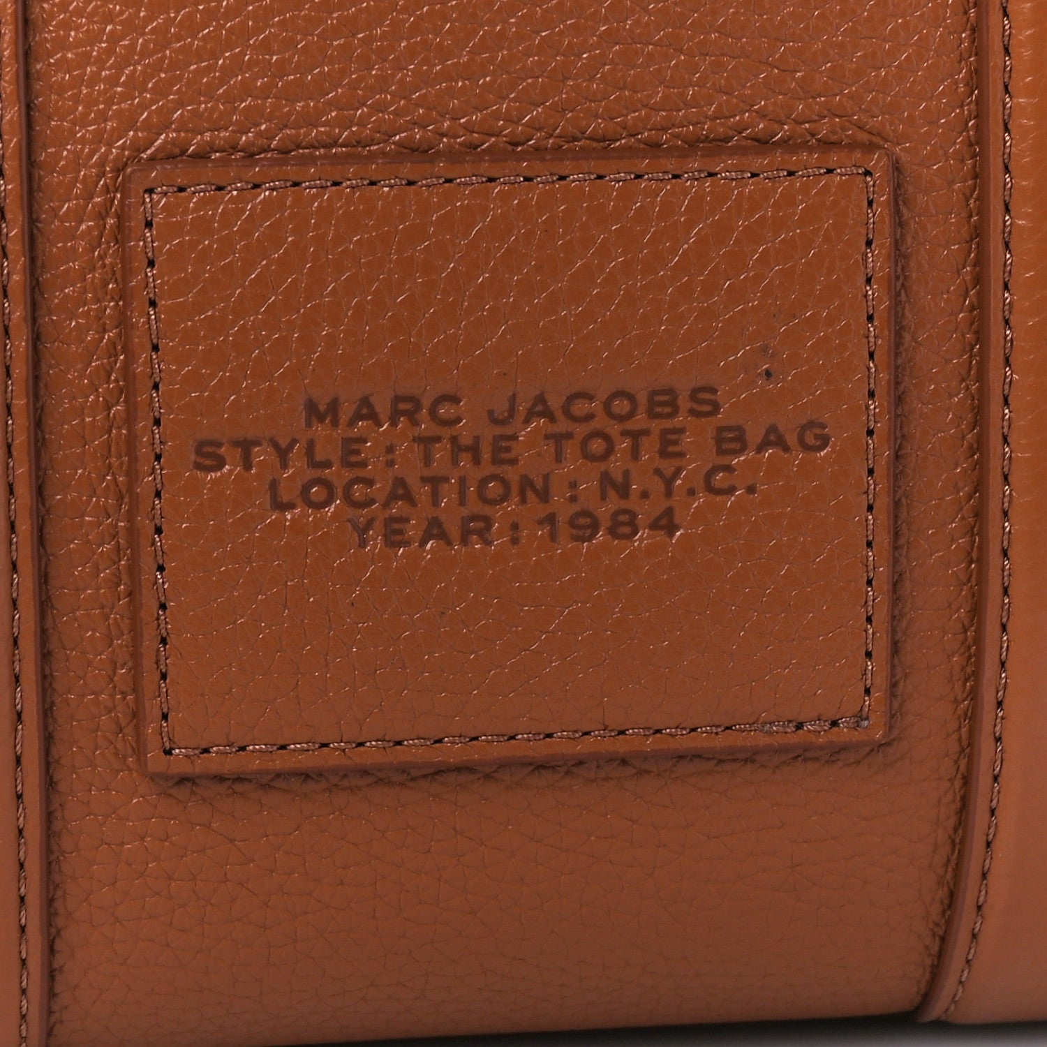 Marc Jacobs Grained Calfskin Small The Tote Bag Argan Oil 10 of 14