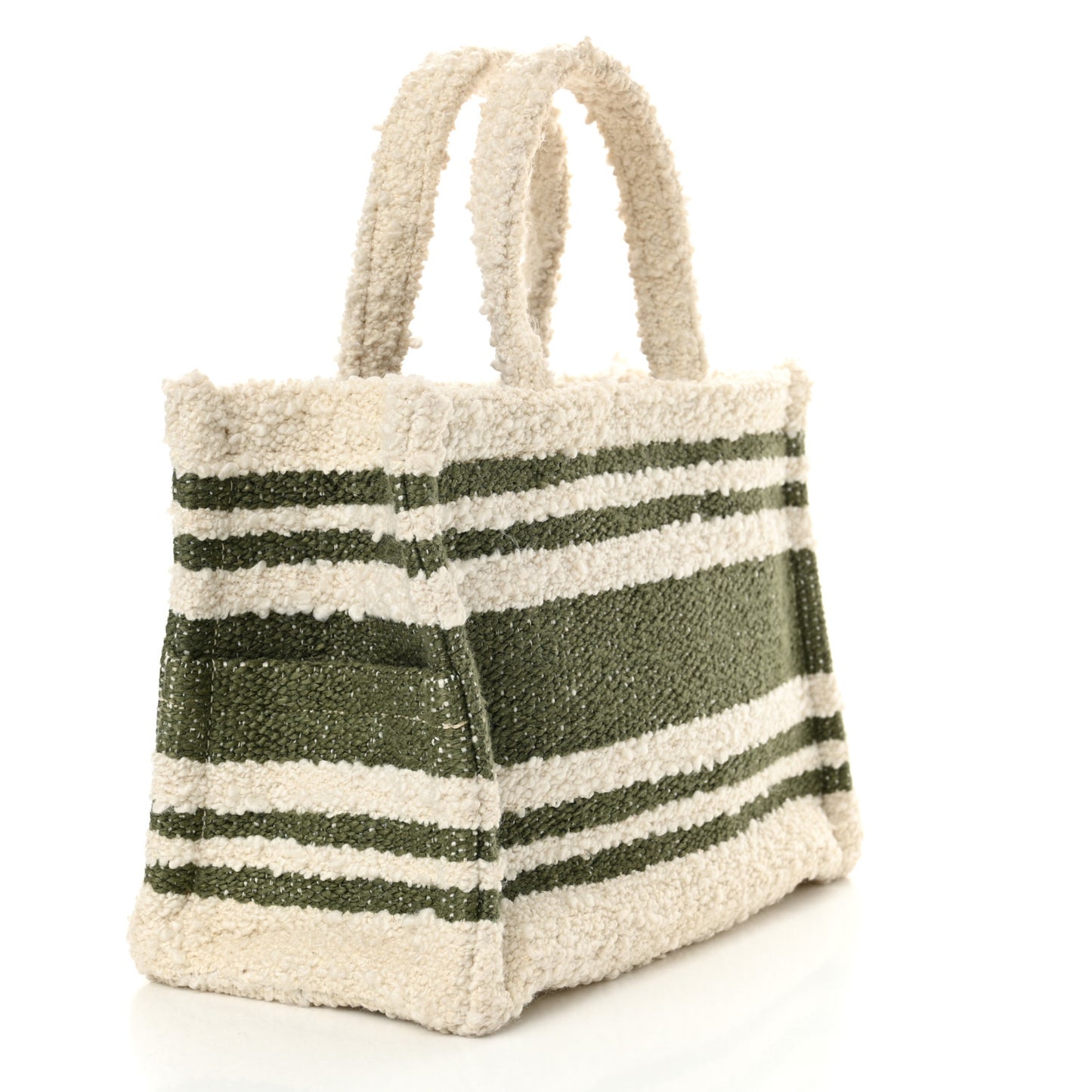 Stripe Triomphe Small Cabas Thais Khaki Tan