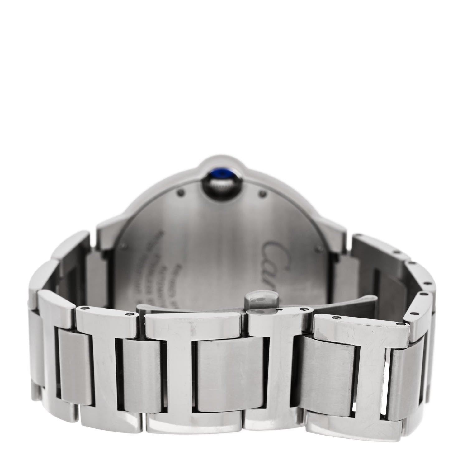 Cartier Stainless Steel 42mm Ballon Bleu De Cartier Automatic Watch 3 of 5