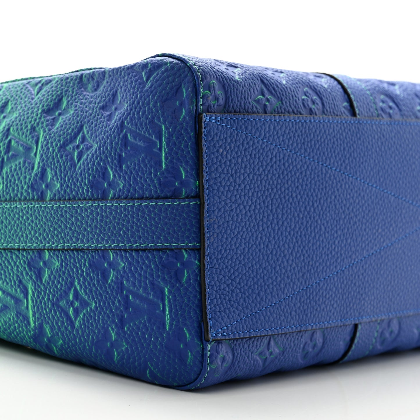 Taurillon Illusion Keepall Tote Bleu Vert