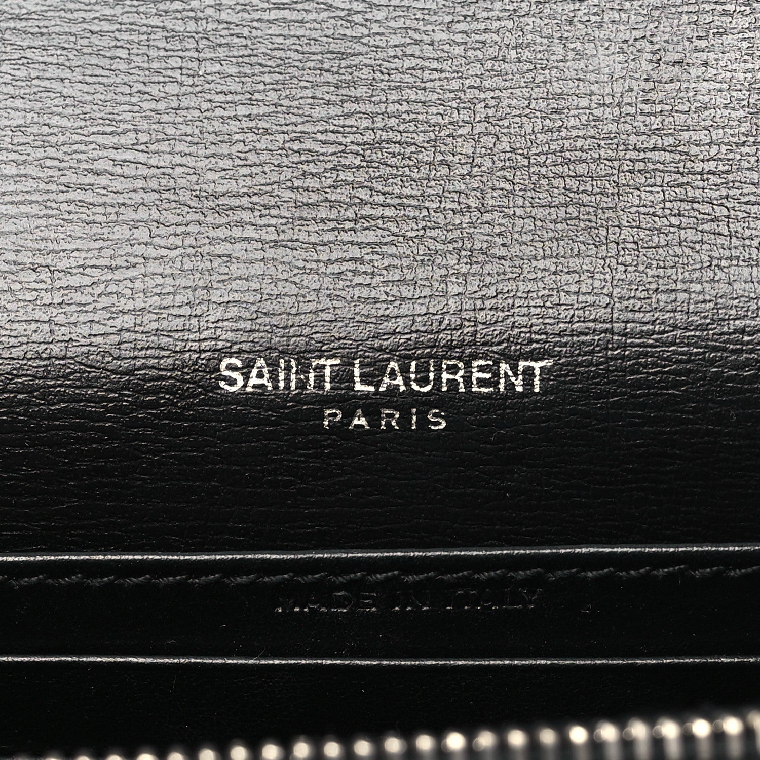 Saint Laurent Calfskin Monogram Sunset Chain Wallet Black 6 of 9
