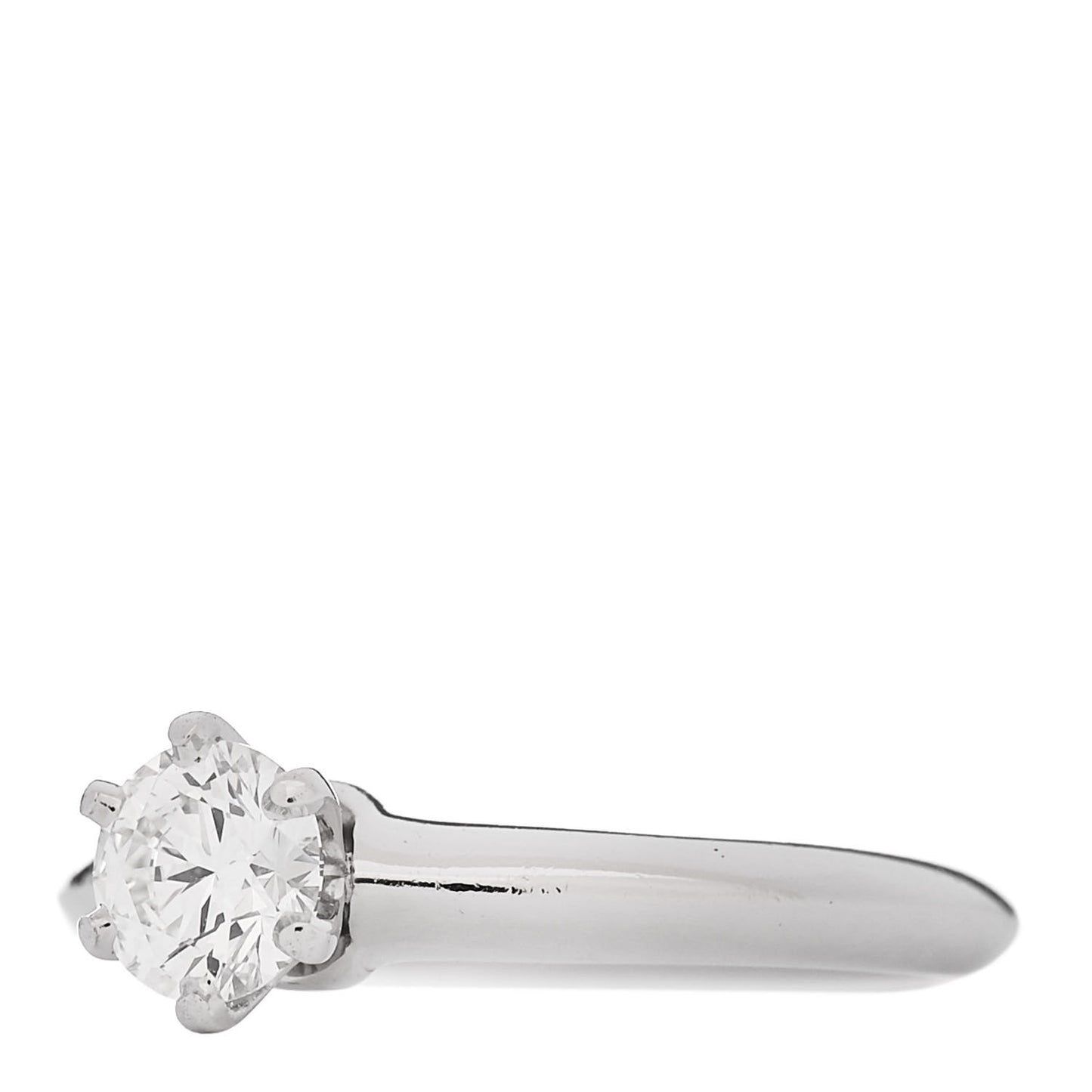 Platinum Diamond .53ct Solitaire Engagement Ring 49 5