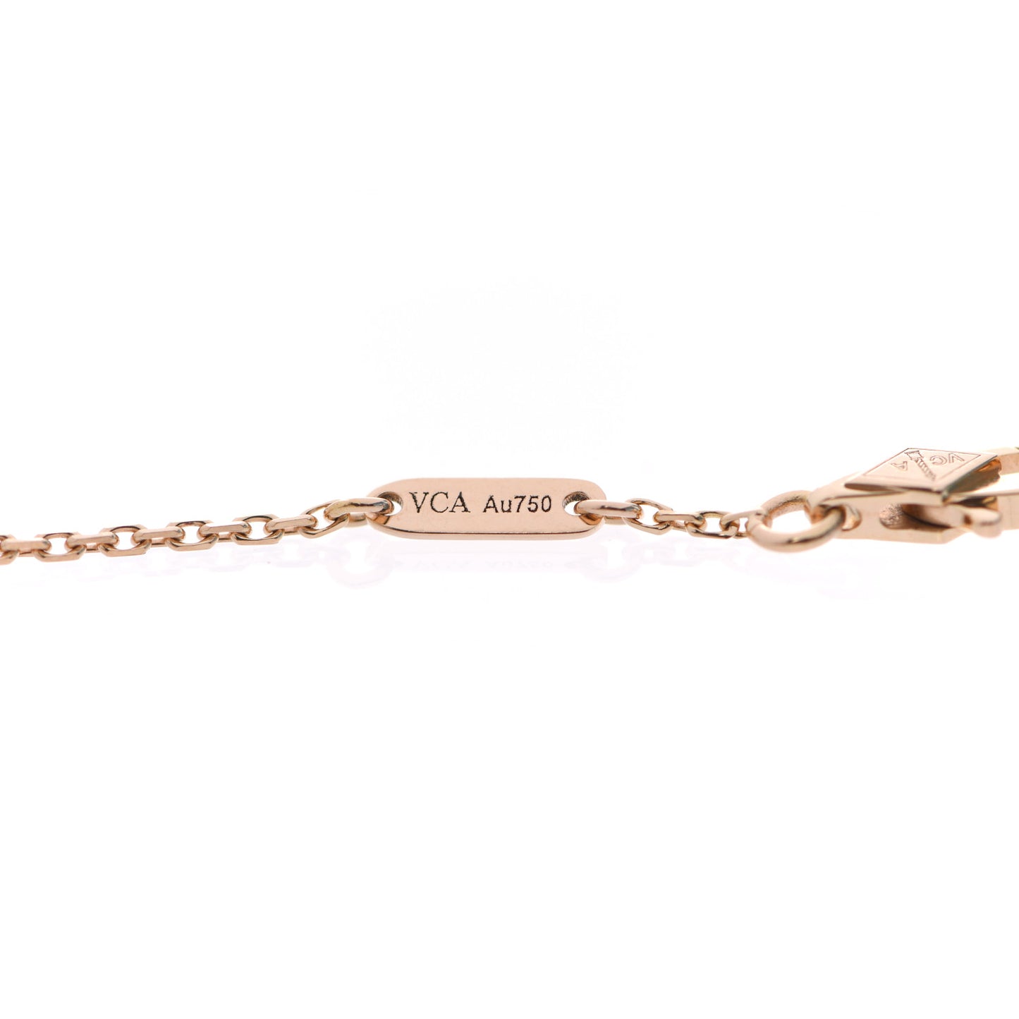 18K Rose Gold Carnelian Sweet Alhambra Bracelet