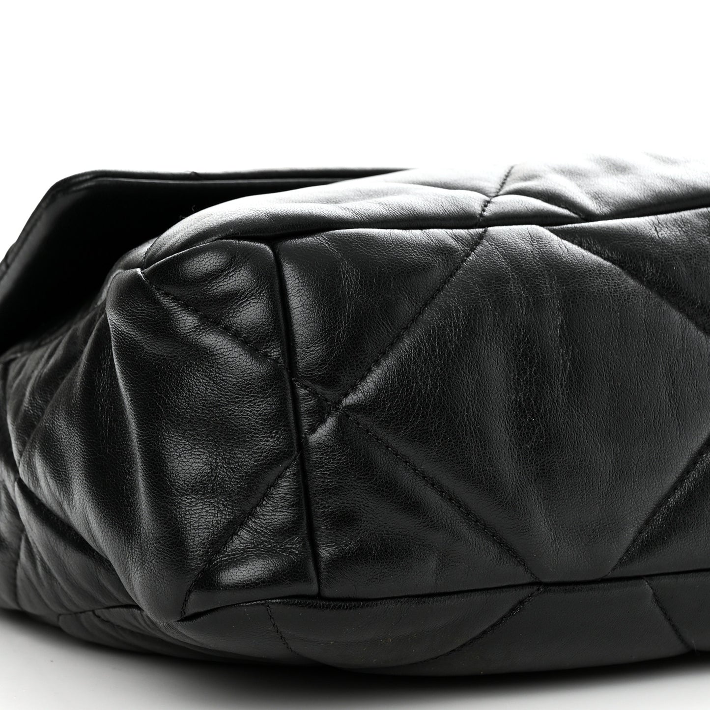 Lambskin Quilted Large Chanel 19 Flap Black